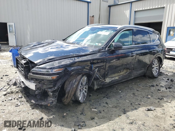 2025 Genesis GV80 Standard with VIN KMUHFESB5SU240229, listed as a Copart auction lot 55036385 with 12,740 mi miles and Clean title. Bid and sale history available at DreamBid. Image 1.
