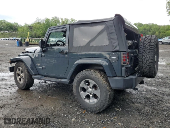 2017 Jeep Wrangler Sahara with VIN 1C4AJWBG5HL585280, listed as a Copart auction lot 54703555 with Not provided miles and Salvage title. Bid and sale history available at DreamBid. Image 2.