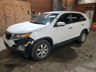 2013 Kia Sorento LX with VIN 5XYKTCA67DG343893, listed as a Copart auction lot 49951445 with 91,981 mi miles and Salvage Title. Bid and sale history available at carsss.com. Image 1.