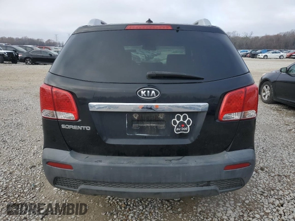 2011 Kia Sorento LX with VIN 5XYKT4A22BG054386, listed as a Copart auction lot 85005104 with 182,281 mi miles and Salvage Title. Bid and sale history available at carsss.com. Image 6.