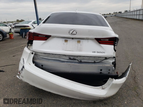2016 Lexus IS 200t with VIN JTHBA1D26G5033815, listed as a Copart auction lot 49961555 with 95,304 mi miles and Salvage Title. Bid and sale history available at DreamBid. Image 6.
