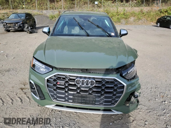 2023 Audi SQ5 Premium Plus with VIN WA1B4AFYXP2017560, listed as a Copart auction lot 72750824 with 14,447 mi miles and Salvage Title. Bid and sale history available at carsss.com. Image 5.