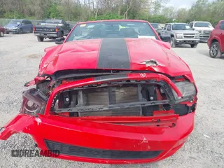 2014 Ford Mustang V6 with VIN 1ZVBP8EM3E5208282, listed as a IAAI auction lot 42104971 with Not Provided miles. Bid and sale history available at carsss.com. Image 12.