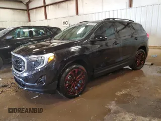 2020 GMC Terrain SLT with VIN 3GKALVEX5LL240249, listed as a Copart auction lot 48409765 with 104,408 mi miles and Salvage Title. Bid and sale history available at carsss.com. Image 1.