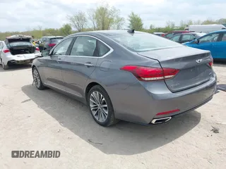 2016 Hyundai Genesis 3.8L with VIN KMHGN4JE1GU135505, listed as a IAAI auction lot 42085056 with 61,611 mi miles and . Bid and sale history available at DreamBid. Image 3.