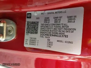 2022 Chevrolet Colorado 2WD LT with VIN 1GCHSCEN4N1113793, listed as a Copart auction lot 74981554 with 74,868 mi miles and Salvage Title. Bid and sale history available at carsss.com. Image 12.
