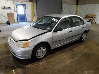 2001 Honda Civic DX with VIN 2HGES16271H528079, listed as a Copart auction lot 72715384 with 244,115 mi miles and Salvage Title. Bid and sale history available at carsss.com. Image 1.