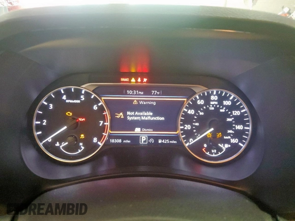 2025 Nissan Sentra SR с VIN 3N1AB8DVXSY236301, выставлен на аукционе Copart как лот 56653135 с пробегом 18 308 миль миль и Списание • Salvage title. История ставок и продаж доступна на DreamBid. Изображение 9.