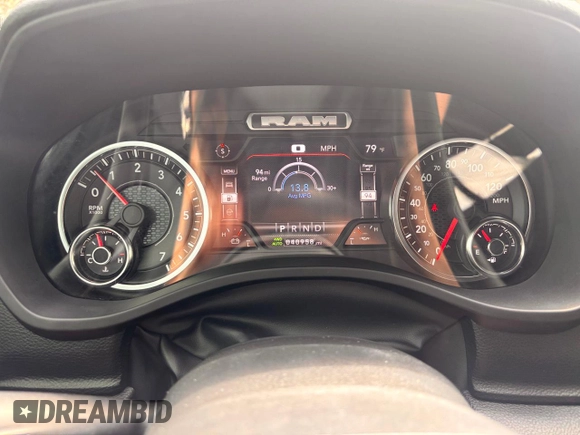 2022 Ram 1500 Big Horn with VIN 1C6RRFFG6NN283316, listed as a Copart auction lot 53666025 with 40,958 mi miles and Salvage Title. Bid and sale history available at carsss.com. Image 8.