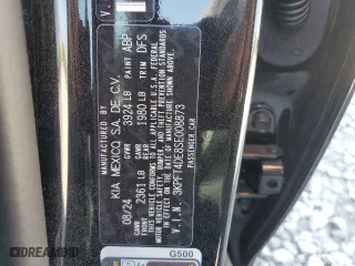 2025 Kia K4 LXS with VIN 3KPFT4DE8SE008873, listed as a Copart auction lot 74856164 with 491 mi miles and Salvage Title. Bid and sale history available at carsss.com. Image 14.