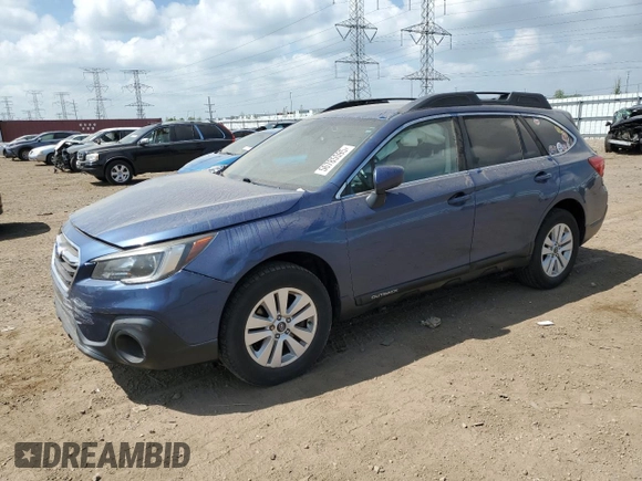 2019 Subaru Outback Premium with VIN 4S4BSAFC1K3345254, listed as a Copart auction lot 56785595 with 91,820 mi miles and Salvage title. Bid and sale history available at DreamBid. Image 1.