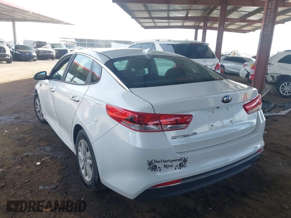 2016 Kia Optima LX z VIN 5XXGT4L31GG049316, wystawiony jako IAAI lot #41786981 z przebiegiem 148 345 mil mil oraz . Historia ofert i sprzedaży dostępna na DreamBid. Obrazek 3.