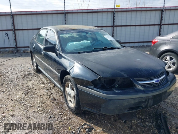2004 Chevrolet Impala with VIN 2G1WF52E349136173, listed as a IAAI auction lot 41572743 with 163,280 mi miles. Bid and sale history available at carsss.com. Image 1.