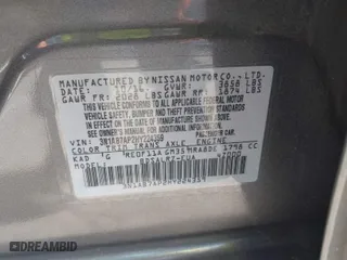 2017 Nissan Sentra SV with VIN 3N1AB7AP2HY224359, listed as a IAAI auction lot 41855560 with 117,709 mi miles. Bid and sale history available at carsss.com. Image 9.