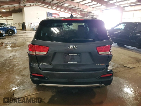 2016 Kia Sorento EX with VIN 5XYPHDA18GG028395, listed as a Copart auction lot 49079815 with 125,643 mi miles and Salvage Title. Bid and sale history available at DreamBid. Image 6.