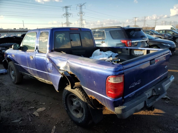 2005 Ford Ranger XLT with VIN 1FTZR45E95PA14437, listed as a Copart auction lot 47085315 with 124,205 mi miles and Salvage Title. Bid and sale history available at carsss.com. Image 2.