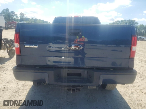 2008 Ford F-150 STX with VIN 1FTRX14W48FB67767, listed as a Copart auction lot 61669515 with Not provided miles and Salvage title. Bid and sale history available at DreamBid. Image 6.