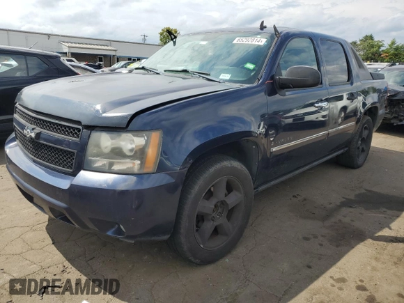 2009 Chevrolet Avalanche LTZ with VIN 3GNFK32069G212694, listed as a Copart auction lot 65292814 with 158,427 mi miles and Clean Title. Bid and sale history available at carsss.com. Image 1.