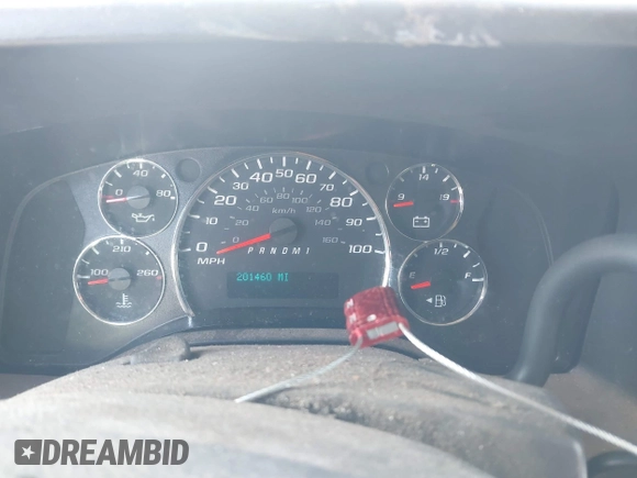 2014 Chevrolet Express Cargo Van with VIN 1GCWGGBA5E1205786, listed as a IAAI auction lot 41339085 with 201,460 mi miles. Bid and sale history available at carsss.com. Image 7.