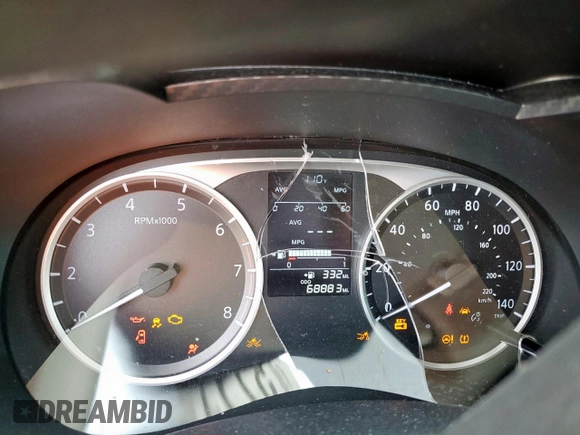 2021 Nissan Versa S with VIN 3N1CN8DV1ML896422, listed as a Copart auction lot 57715575 with 68,883 mi miles and Salvage title. Bid and sale history available at DreamBid. Image 9.