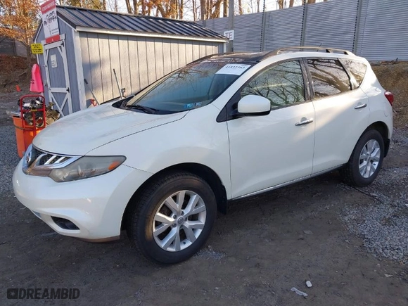 2011 Nissan Murano LE with VIN JN8AZ1MWXBW161247, listed as a IAAI auction lot 41832383 with 158,274 mi miles. Bid and sale history available at carsss.com. Image 2.