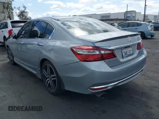2017 Honda Accord Sedan Sport with VIN 1HGCR2F57HA082818, listed as a IAAI auction lot 41900332 with 169,226 mi miles. Bid and sale history available at carsss.com. Image 3.