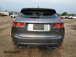 2019 Jaguar F-Pace SVR with VIN SADCZ2EEXKA608452, listed as a Copart auction lot 69069534 with 51,252 mi miles and Salvage title. Bid and sale history available at DreamBid. Image 6.