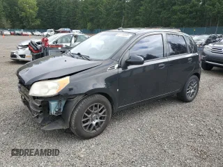 2009 Chevrolet Aveo 1LT with VIN KL1TD66E39B605727, listed as a Copart auction lot 63116695 with 122,470 mi miles and Salvage title. Bid and sale history available at DreamBid. Image 1.