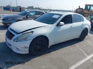 2011 Infiniti G25 with VIN JN1DV6AP0BM603854, listed as a IAAI auction lot 42759576 with 264,705 mi miles and . Bid and sale history available at DreamBid. Image 2.