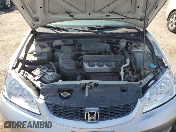 2004 Honda Civic LX with VIN 1HGEM22554L004730, listed as a Copart auction lot 48778575 with 253,548 mi miles and Salvage Title. Bid and sale history available at DreamBid. Image 11.