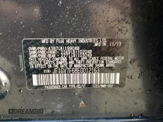 2014 Subaru WRX WRX Premium with VIN JF1GV7F68EG012163, listed as a Copart auction lot 42784655 with 254,678 mi miles and Salvage title. Bid and sale history available at DreamBid. Image 12.
