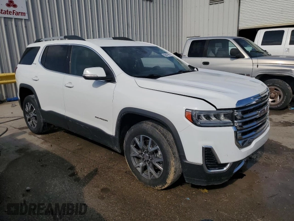2021 GMC Acadia SLE with VIN 1GKKNKLA1MZ132040, listed as a Copart auction lot 43847995 with 91,777 mi miles and Salvage Title. Bid and sale history available at DreamBid. Image 4.