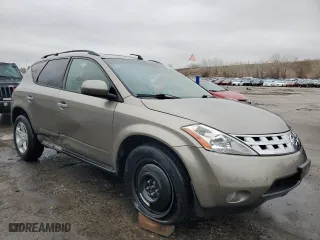 2003 Nissan Murano SL with VIN JN8AZ08W63W220946, listed as a Copart auction lot 48130495 with 141,048 mi miles and Clean Title. Bid and sale history available at carsss.com. Image 4.