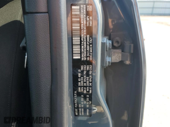 2018 Jeep Renegade Latitude with VIN ZACCJBBB7JPG88689, listed as a Copart auction lot 62062715 with 46,702 mi miles and Salvage title. Bid and sale history available at DreamBid. Image 13.