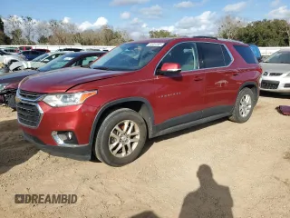 2018 Chevrolet Traverse LT Cloth with VIN 1GNEVGKW8JJ118897, listed as a Copart auction lot 44454885 with 128,814 mi miles and Salvage Title. Bid and sale history available at carsss.com. Image 1.