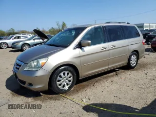 2006 Honda Odyssey EX-L z VIN 5FNRL38726B425098, wystawiony jako Copart lot #56143585 z przebiegiem 153 137 mil mil oraz Szkoda całkowita • Salvage title. Historia ofert i sprzedaży dostępna na DreamBid. Obrazek 1.