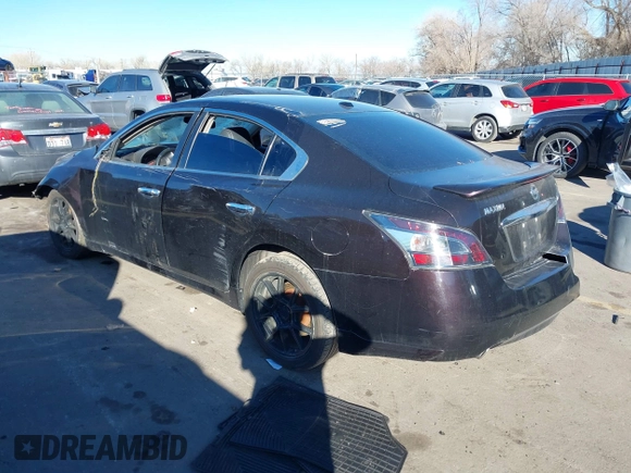2013 Nissan Maxima S with VIN 1N4AA5AP5DC845656, listed as a IAAI auction lot 41518073 with 111,576 mi miles and . Bid and sale history available at DreamBid. Image 3.