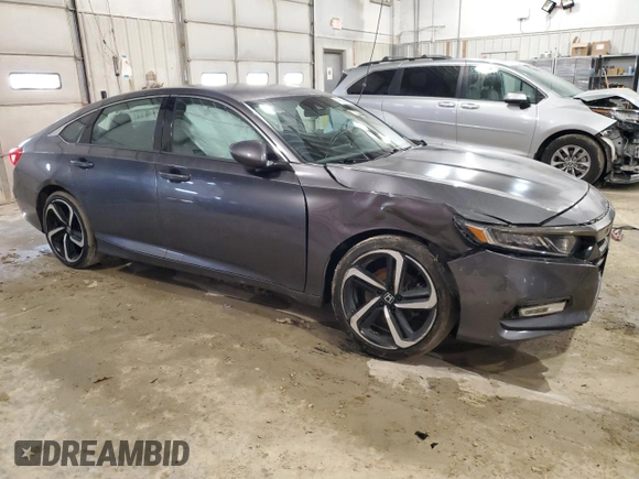 2018 Honda Accord Sedan Sport 1.5T with VIN 1HGCV1F32JA252884, listed as a Copart auction lot 47956445 with 48,385 mi miles and Salvage Title. Bid and sale history available at carsss.com. Image 4.