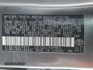 2008 Toyota Matrix STD with VIN 2T1KR30E28C706853, listed as a Copart auction lot 50926795 with 209,598 mi miles and Salvage Title. Bid and sale history available at DreamBid. Image 15.