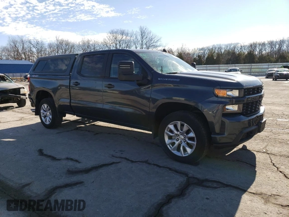 2021 Chevrolet Silverado 1500 Custom with VIN 3GCPYBEH1MG174260, listed as a Copart auction lot 87165514 with 46,231 mi miles and Salvage Title. Bid and sale history available at DreamBid. Image 4.