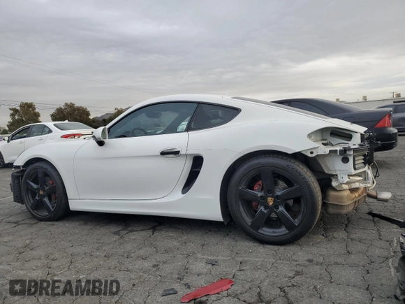 2015 Porsche 718 Cayman z VIN WP0AA2A8XFK164824, wystawiony jako Copart lot #81571154 z przebiegiem 26 535 mil mil oraz Szkoda całkowita • Salvage title. Historia ofert i sprzedaży dostępna na DreamBid. Obrazek 2.