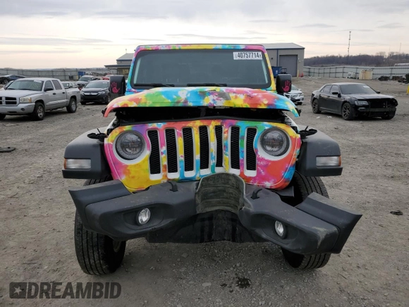 2021 Jeep Wrangler Willys with VIN 1C4HJXAG3MW637195, listed as a Copart auction lot 40757714 with 27,621 mi miles and Non repairable. Bid and sale history available at DreamBid. Image 5.