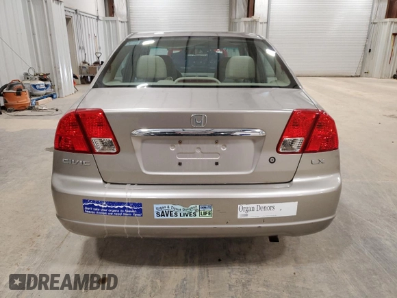 2003 Honda Civic LX with VIN JHMES16513S003795, listed as a Copart auction lot 50469165 with 189,331 mi miles and Clean Title. Bid and sale history available at carsss.com. Image 6.