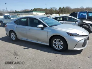 2025 Toyota Camry LE with VIN 4T1DAACKXSU020216, listed as a Copart auction lot 52600715 with 20,647 mi miles and Clean Title. Bid and sale history available at carsss.com. Image 4.