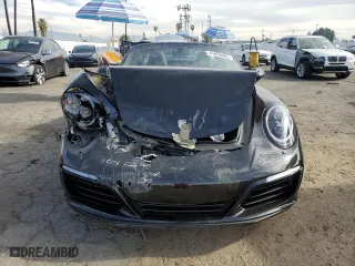 2017 Porsche 911 4S with VIN WP0BB2A95HS136538, listed as a Copart auction lot 41455085 with 24400 miles and Salvage Title. Bid and sale history available at carsss.com. Image 5.