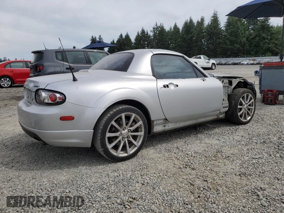 2008 Mazda MX-5 Miata Touring with VIN JM1NC26F780146072, listed as a Copart auction lot 65602695 with 124,607 mi miles and Salvage title. Bid and sale history available at DreamBid. Image 3.