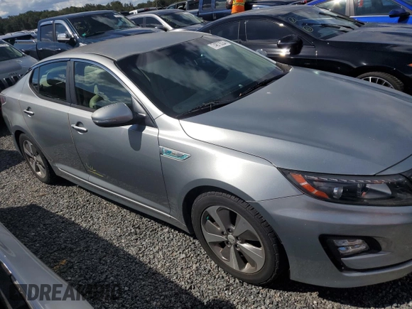 2014 Kia Optima Hybrid EX with VIN KNAGN4AD9E5074677, listed as a Copart auction lot 74873534 with 0 mi miles and Non Repairable. Bid and sale history available at carsss.com. Image 4.