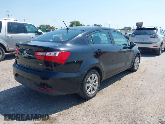 2017 Kia Rio LX with VIN KNADM4A34H6108231, listed as a IAAI auction lot 40194039 with 100,773 mi miles. Bid and sale history available at carsss.com. Image 4.