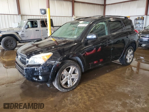 2007 Toyota RAV4 Sport with VIN JTMBD32V975108119, listed as a Copart auction lot 54161725 with 201,618 mi miles and Salvage Title. Bid and sale history available at carsss.com. Image 1.