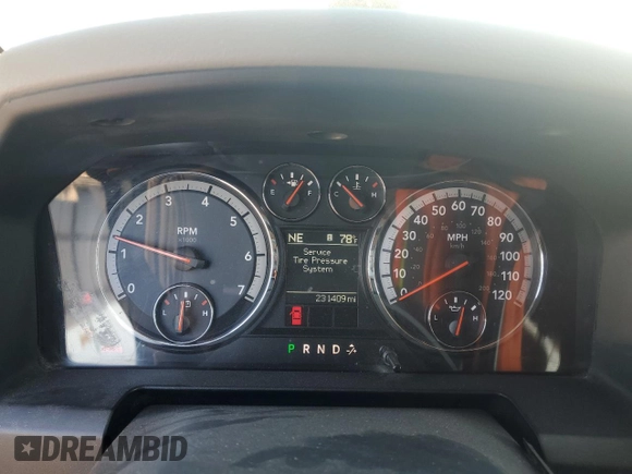 2011 Ram 2500 ST with VIN 3D7TP2CT8BG549380, listed as a Copart auction lot 73110884 with 231,409 mi miles and Salvage title. Bid and sale history available at DreamBid. Image 9.